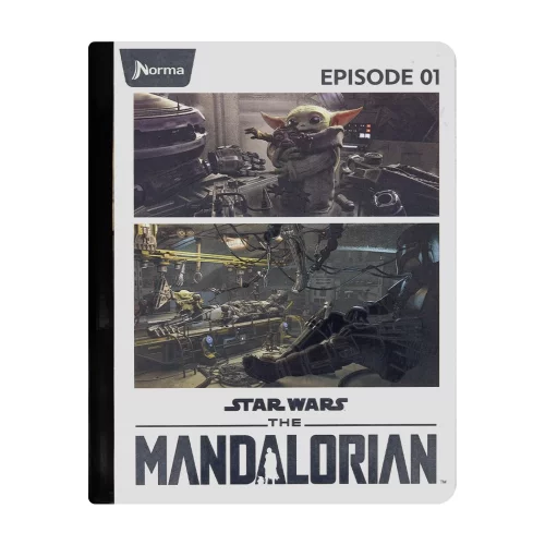 Cuaderno cosido 50 hojas cuadriculado Mandalorian - episode 01