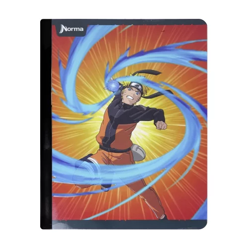 Cuaderno Cosido 50 Hojas Cuadriculado Naruto - Ondas Azules