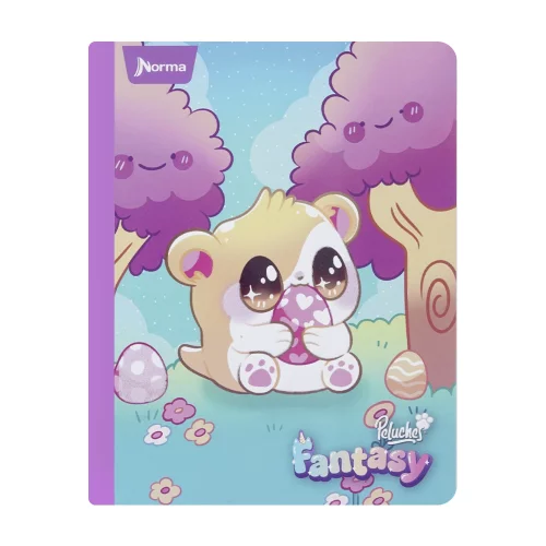 Cuaderno Cosido 50 Hojas Cuadriculado Peluches Fantasy - Hamster