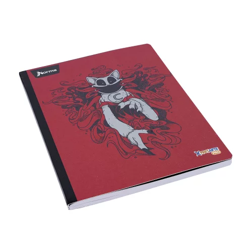 Cuaderno Cosido 50 Hojas Cuadriculado Poppy Playtime - Catnap Fondo Rojo