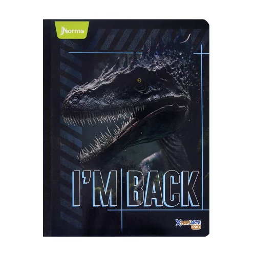 Cuaderno cosido 50 hojas cuadriculado Saurios - i'm back