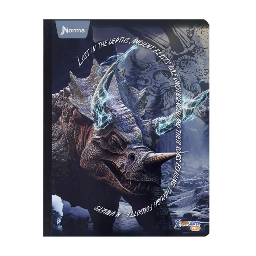 Cuaderno cosido 50 hojas cuadriculado Saurios - lost