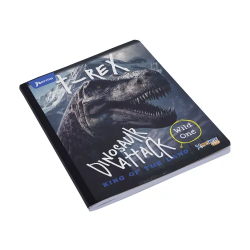 Cuaderno cosido 50 hojas cuadriculado Saurios - t-rex