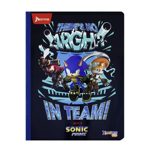 Cuaderno Cosido 50 Hojas Cuadriculado Sonic - In Team