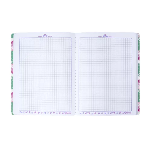 Cuaderno Cosido 50 Hojas Cuadriculado Wicked - Elphaba Y Glinda W Blanca