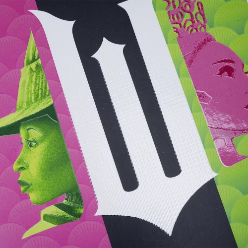 Cuaderno Cosido 50 Hojas Cuadriculado Wicked - Elphaba Y Glinda W Blanca