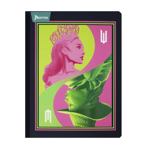 Cuaderno Cosido 50 Hojas Cuadriculado Wicked - Perfiles Invertidos