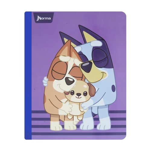 Cuaderno Cosido 50 Hojas Doble línea Bluey - Abrazo