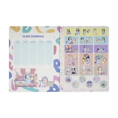 Cuaderno Cosido 50 Hojas Doble línea Bluey - Guitarras