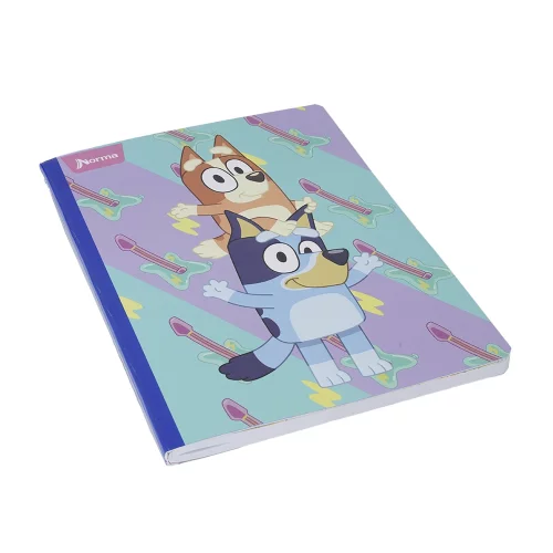 Cuaderno Cosido 50 Hojas Doble línea Bluey - Guitarras