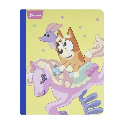 Cuaderno Cosido 50 Hojas Doble línea Bluey - Unicornio