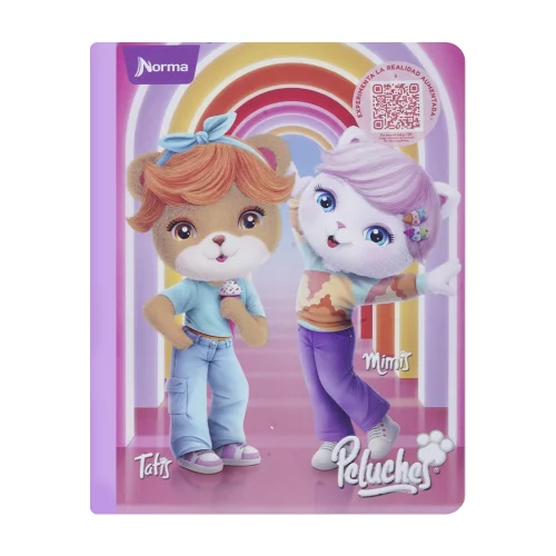Cuaderno Cosido 50 Hojas Doble Línea Peluches - Museo Del Helado