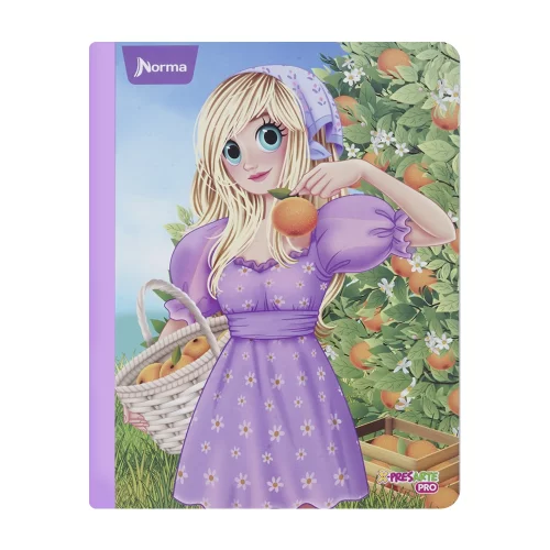 Cuaderno cosido 50 hojas línea corriente Antonia - granjera