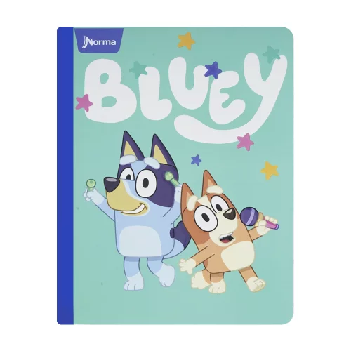 Cuaderno Cosido 50 Hojas línea corriente Bluey - Canto Y Estrellas