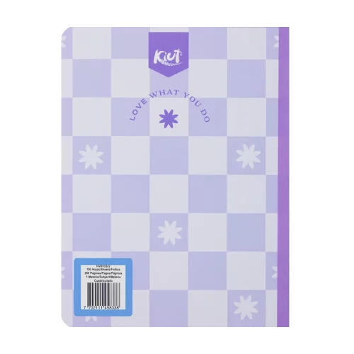 Cuaderno cosido 50 hojas línea corriente Kiut do what you love