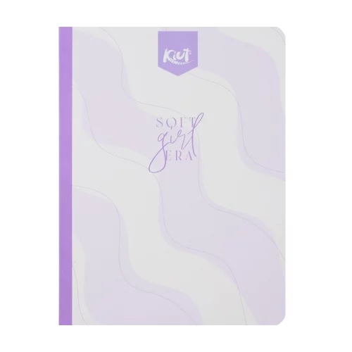 Cuaderno cosido 50 hojas línea corriente Kiut soft girl era