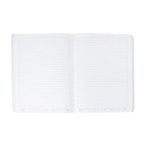 Cuaderno cosido 50 hojas línea corriente Kiut soft girl era