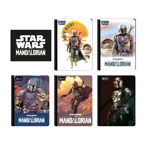 Cuaderno Cosido 50 Hojas Linea Corriente Mandalorian