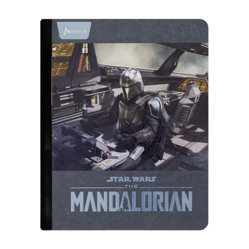 Cuaderno cosido 50 hojas línea corriente Mandalorian - mando nave