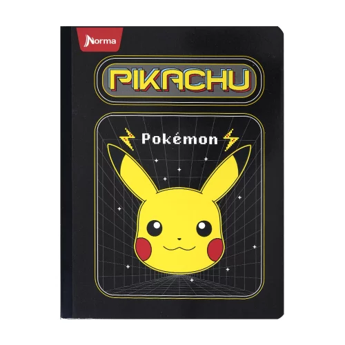 Cuaderno Cosido 50 Hojas Linea Corriente Pokemon - Pikachu Estrellas