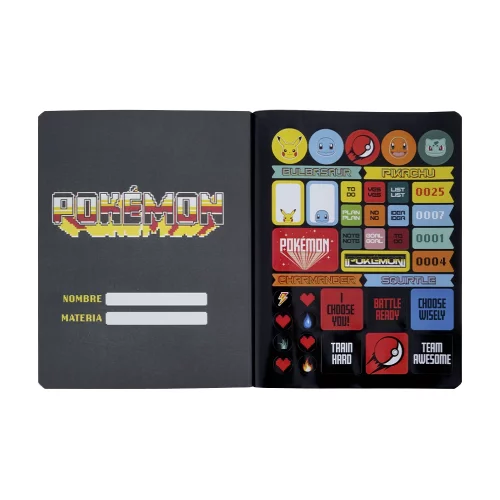 Cuaderno Cosido 50 Hojas Linea Corriente Pokemon - Pikachu Estrellas