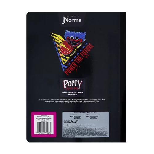 Cuaderno Cosido 50 Hojas Linea Corriente Poppy Playtime - Play