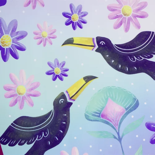 Cuaderno cosido femenino 50 hojas línea corriente X-presarte - tucanes