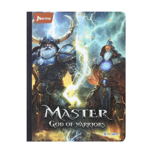 Cuaderno cosido masculino 50 hojas cuadriculado X-presarte - master