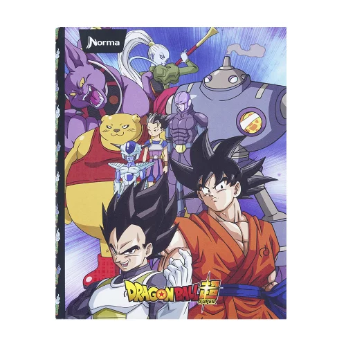 Cuaderno Cosido tapa dura 90 Hojas Cuadriculado Dragon Ball - Grupo Goku / Vegeta / Freezer