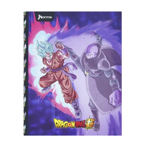 Cuaderno Cosido tapa dura 90 Hojas línea corriente Dragon Ball - Goku Vs Hit