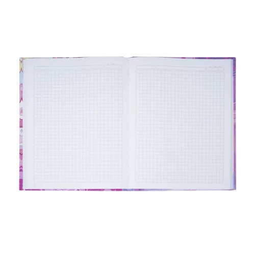Cuaderno cosido tapa dura femenino 90 hojas cuadriculado X-presarte -timing