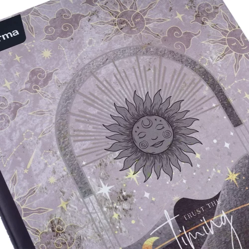 Cuaderno cosido tapa dura femenino 90 hojas cuadriculado X-presarte -timing