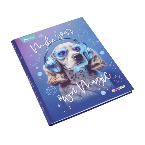 Cuaderno cosido tapa dura femenino 90 hojas línea corriente X-presarte - magic