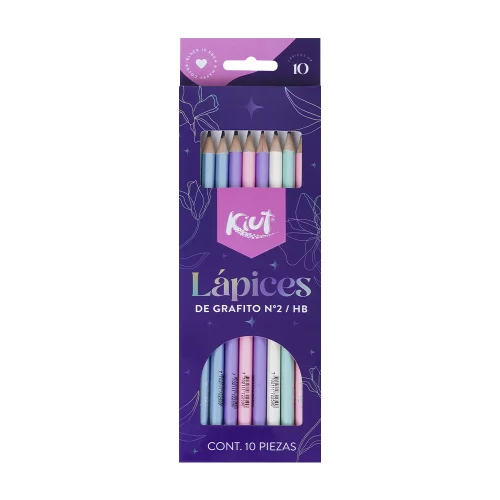 Lapices Kiut Negro Redondo X10