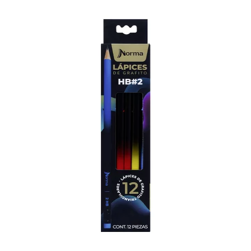 Lápiz premium triangular Norma No. 2 x 12 und