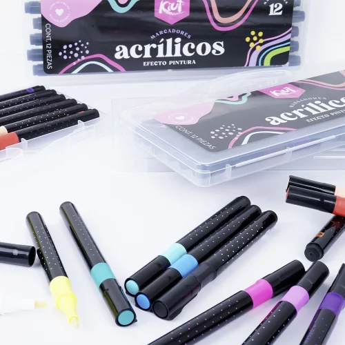 Marcadores Acrílicos Kiut X 12