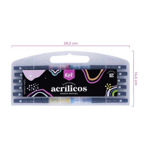 Marcadores Acrílicos Kiut X 12