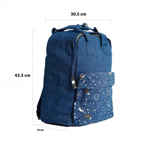 MOCHILA GRANDE JEAN BOOK BLACK