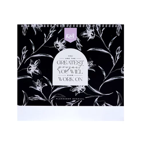 Planeador Mensual Kiut 2026 Black And White
