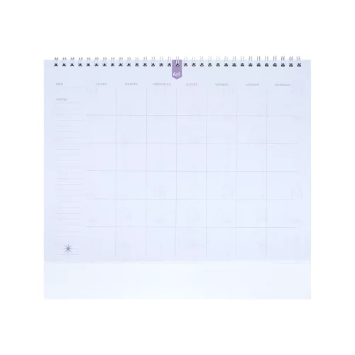 Planeador Mensual Kiut 2026 Black And White