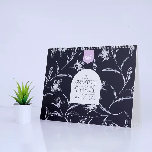 Planeador Mensual Kiut 2026 Black And White