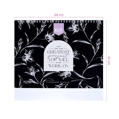 Planeador Mensual Kiut 2026 Black And White