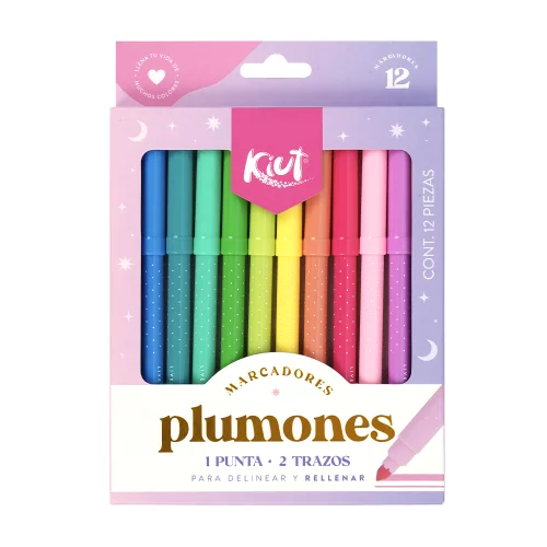 Plumones Kiut Lavables x 12 und
