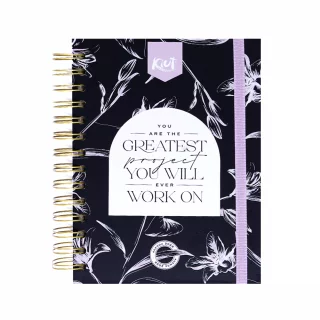 Agenda Diaria Kiut 2026 Black And White