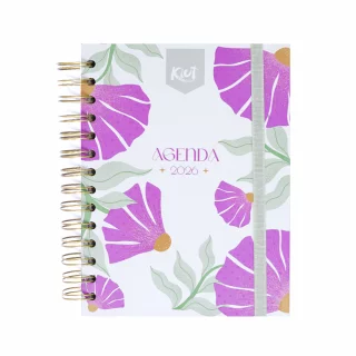 Agenda Diaria Kiut 2026 Flowers