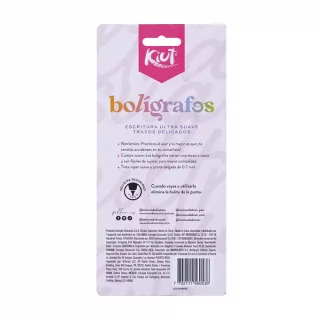 Blister Lapiceros Kiut Negros X3 Unid