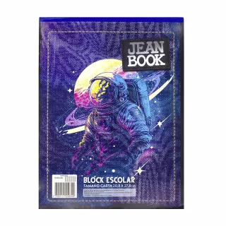 Block Carta Cuadriculado Jean Book - Astronauta