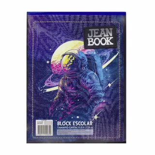 Block Carta Línea Corriente Jean Book - Astronauta