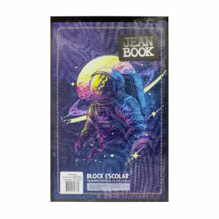 Block Oficio Cuadriculado Jean Book - Astronauta