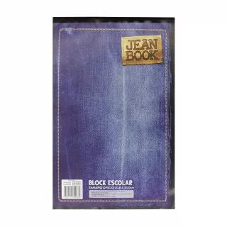Block Oficio Cuadriculado Jean Book Denim Azul Oscuro